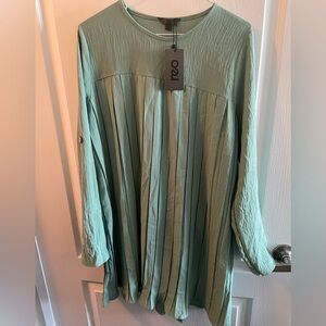 Sage green top